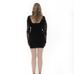 Sheer Sleeve Dress