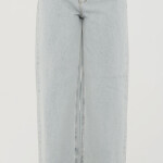 Double Waist Ripped Waist Jeans
