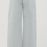 Double Waist Ripped Waist Jeans