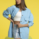 CHAINED DENIM Cotton Jacket