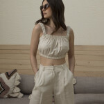 LINEN CROP SET