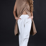 Open Front Sleevles Top