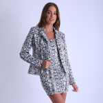 Snake Print Blazer